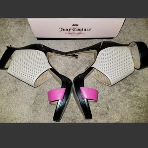 Juicy couture heels worn once .